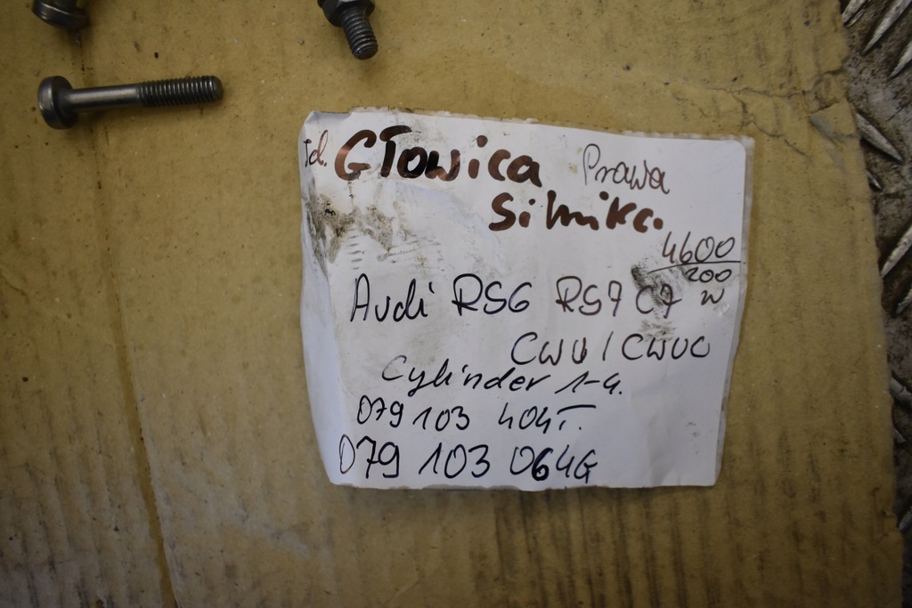 фото №10, Idealna головка двигуна права cylider 1 - 4 cwu cwuc audi rs6 rs7 c7 1