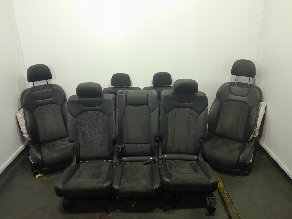 фото №1, Audi q7 ii 4m сидіння заднє сидіння комплект шкіра alcantara 7 осіб s-line