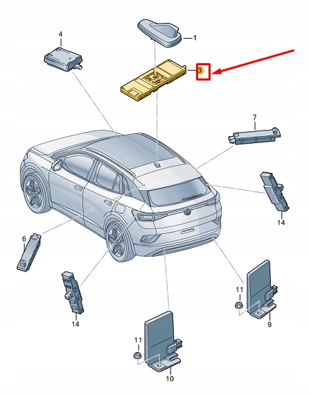 фото №2, Vw id.4 e21 vehicle зв'язок керування unit 1ea035741h