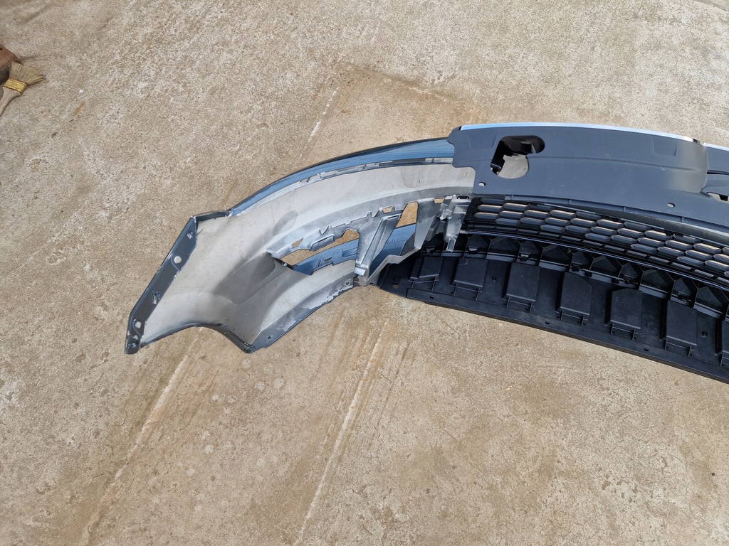 фото №12, Бампер skoda rapid po liftingu lift lci 2016 bez отверстий решётка радиатора решётка радиатора плита