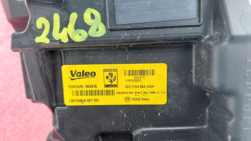 фото №12, Ferrari roma лампа права перед передня 2468