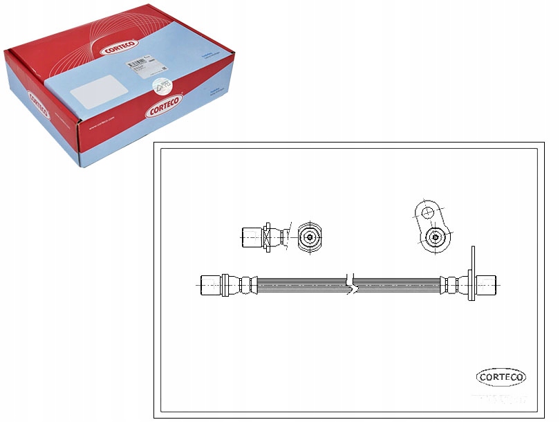 фото №1, Corteco шланг тормозной toyota carina e 1.6 gli