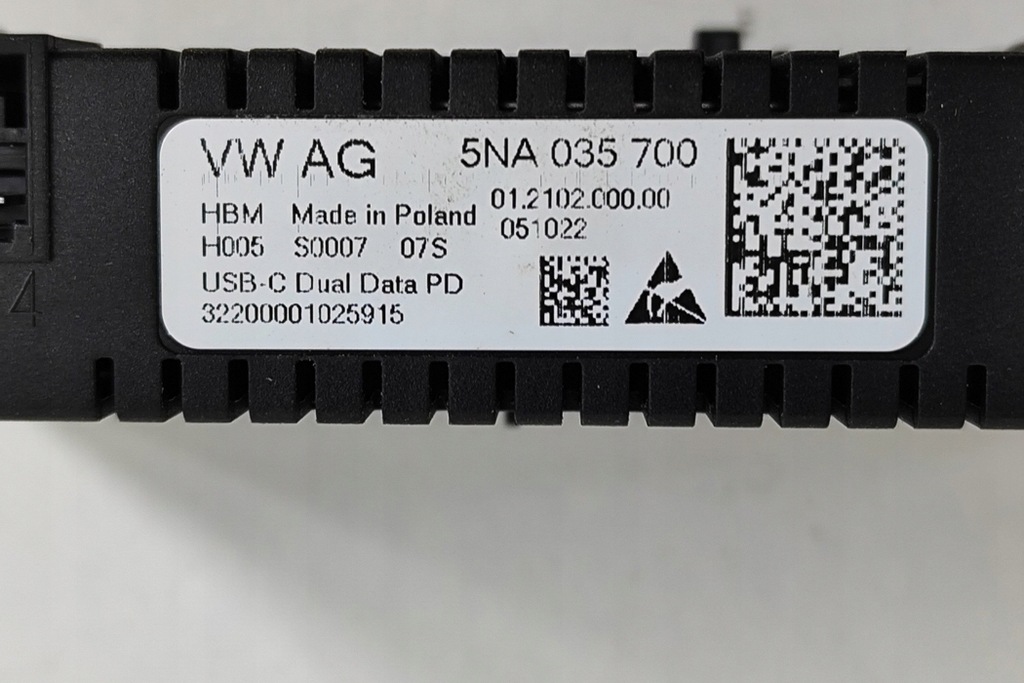 фото №7, Volkswagen id.3 e11 port usb типу c 5na035700 2023 24286729