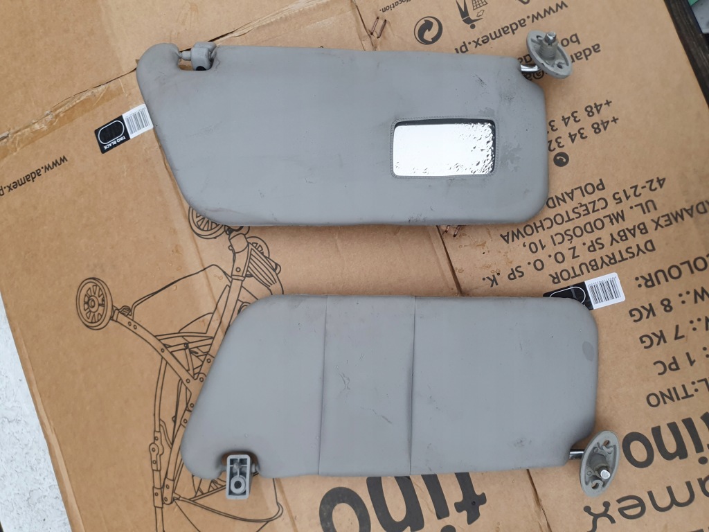 фото №1, Защита солнцезащитная козырьки daewoo matiz 96-2002 крепления całe исправный