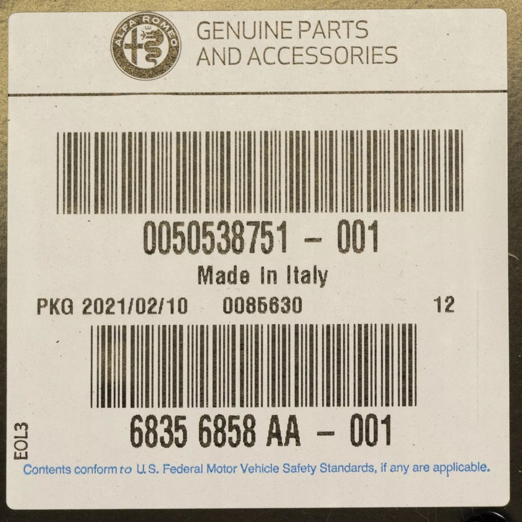 фото №5, Alfa romeo оригінальний номер 50538751 pas