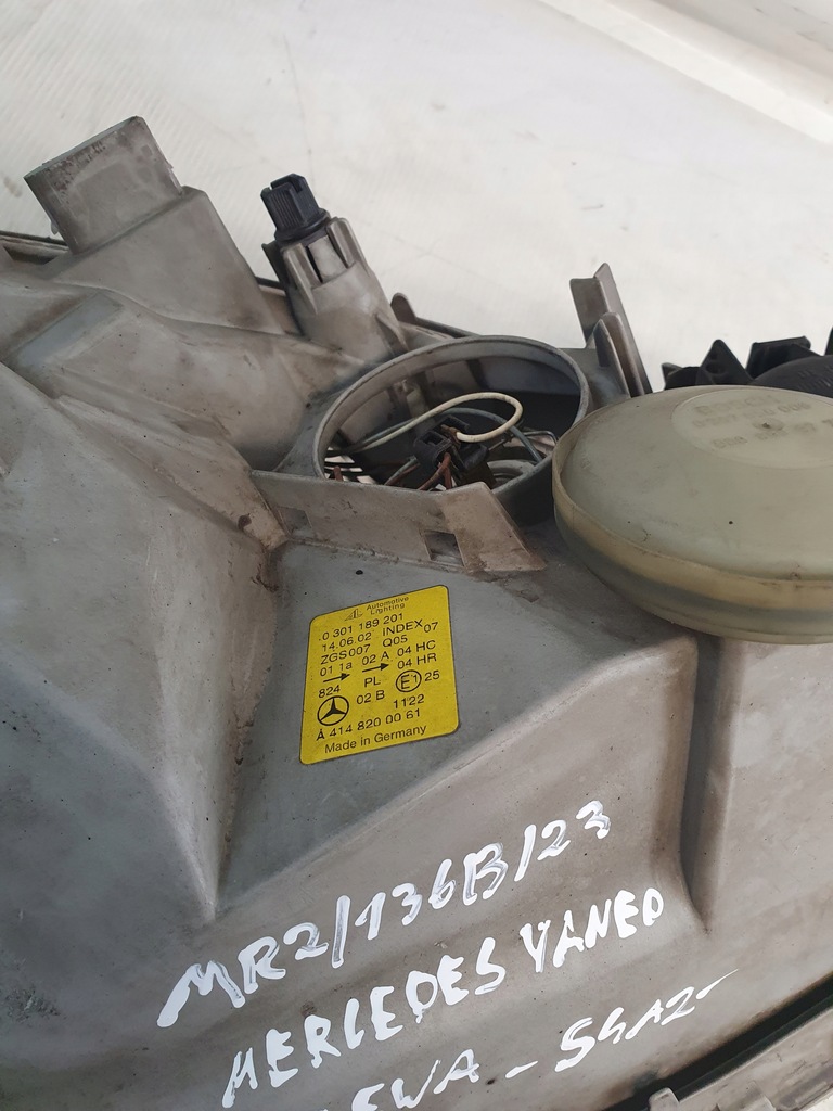 фото №9, Лампа лівий перед mercedes vaneo w414 01-05r.