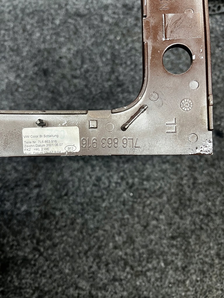 фото №14, Рамка защита прикуриватель разъём vw touareg i 7l 7l6863916