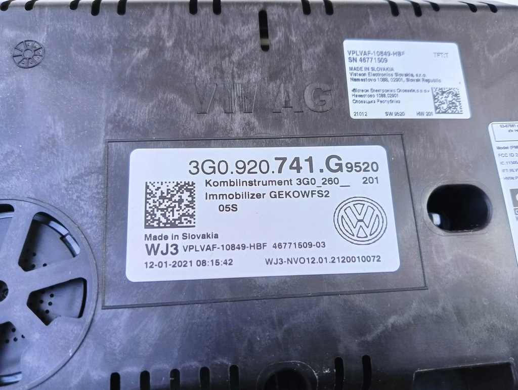 фото №6, Passat b8 счетчик приборная панель приборы tdi 3g0920741g