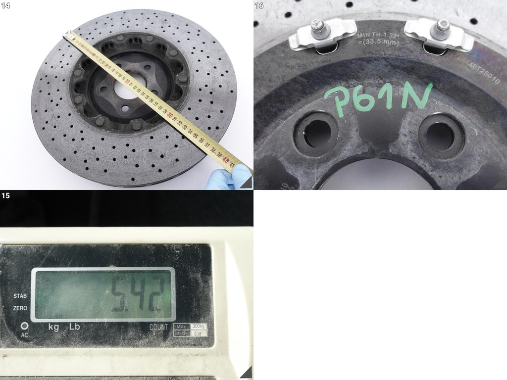 фото №12, Jaguar f-type r xk xkr-s gt svr диск керамічна