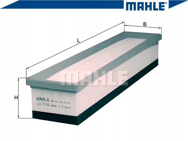 фото №2, Mahle lx 3144 фильтр воздуха
