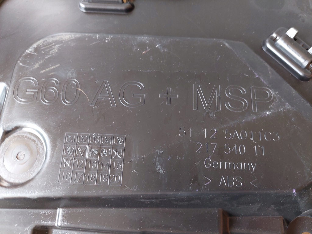 фото №8, Направляющая кронштейн бампера - левый задняя - bmw 5 g60 - m набор