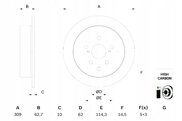 фото №1, Гальмівні диски гальмівні 2szt. задня lexus rx toyota highlander kluger sienna