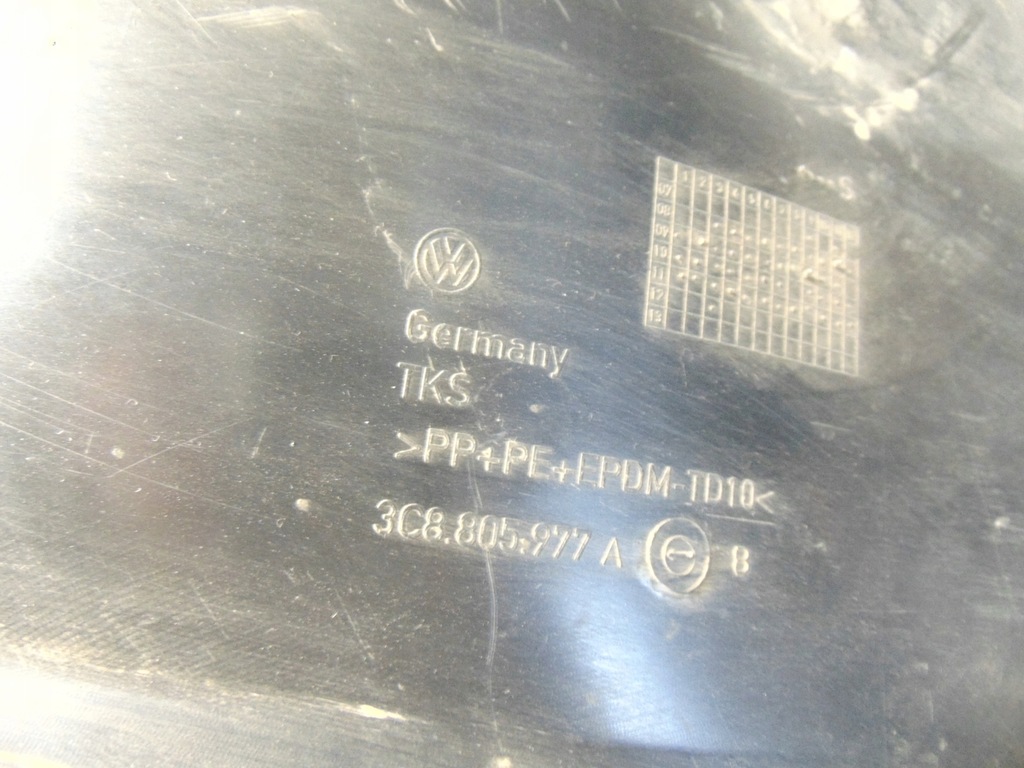 фото №11, Nowe оригинальные подкрылок левый перед vw passat cc 3c8805977a