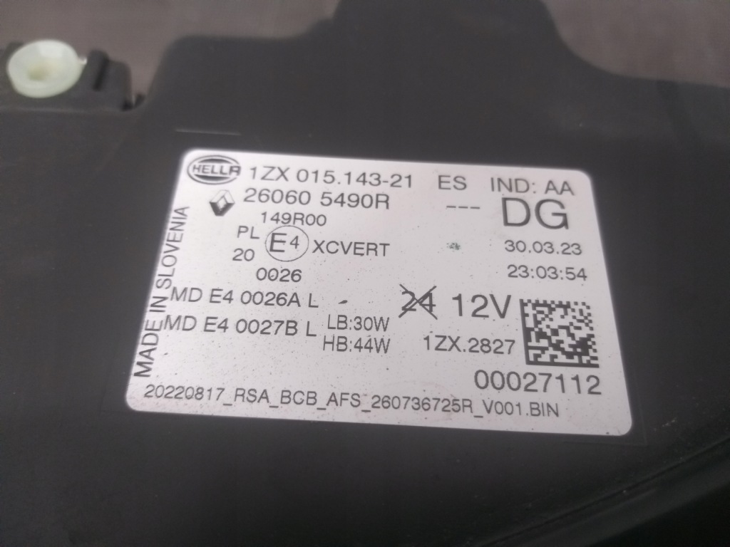 Фара ліхтарі  перед правий ліва renault megane v 5 full led e tech в Україні