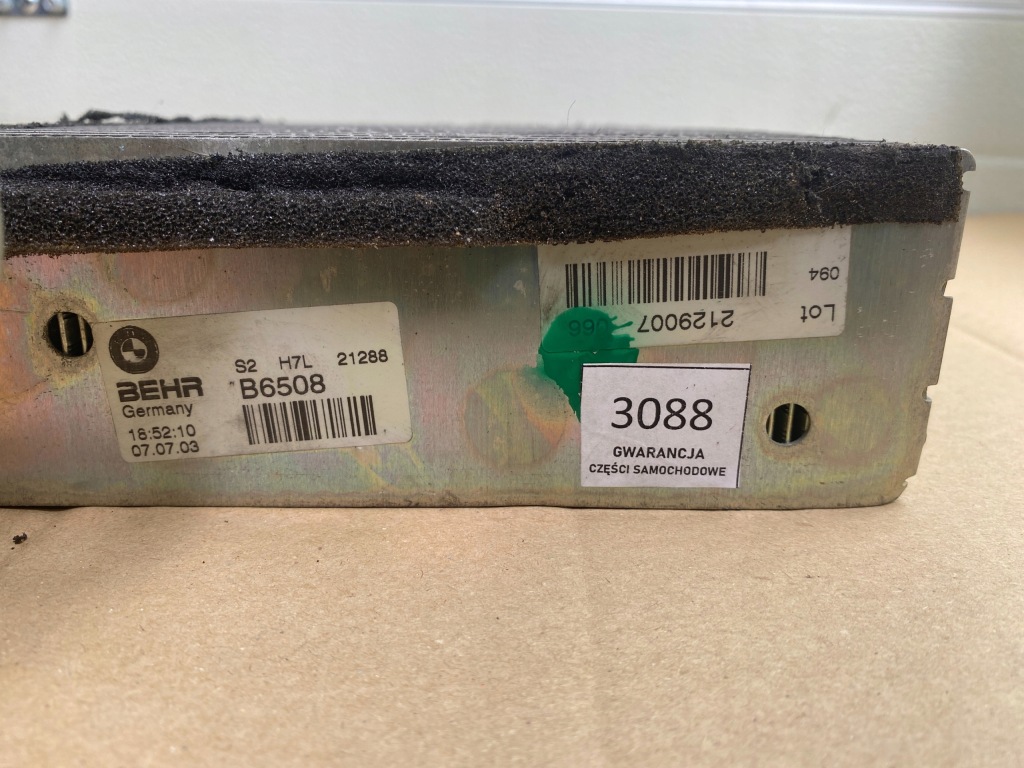 фото №9, Радіатор обігрівача bmw e46 радіатор випарник