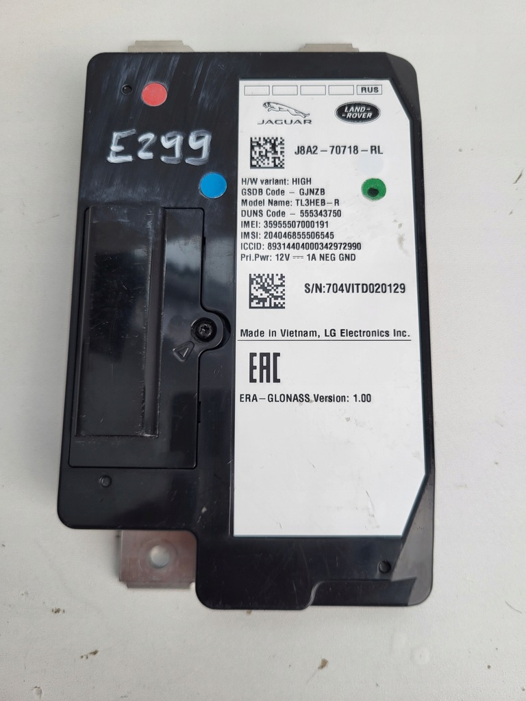 фото №1, Модуль telematic land rover jaguar land rover оригінальний номер j8a2-70718-rl