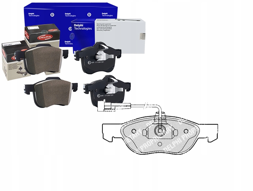 фото №3, Delphi lp1413 набор тормозных колодок тормозных, тормоза дисковые