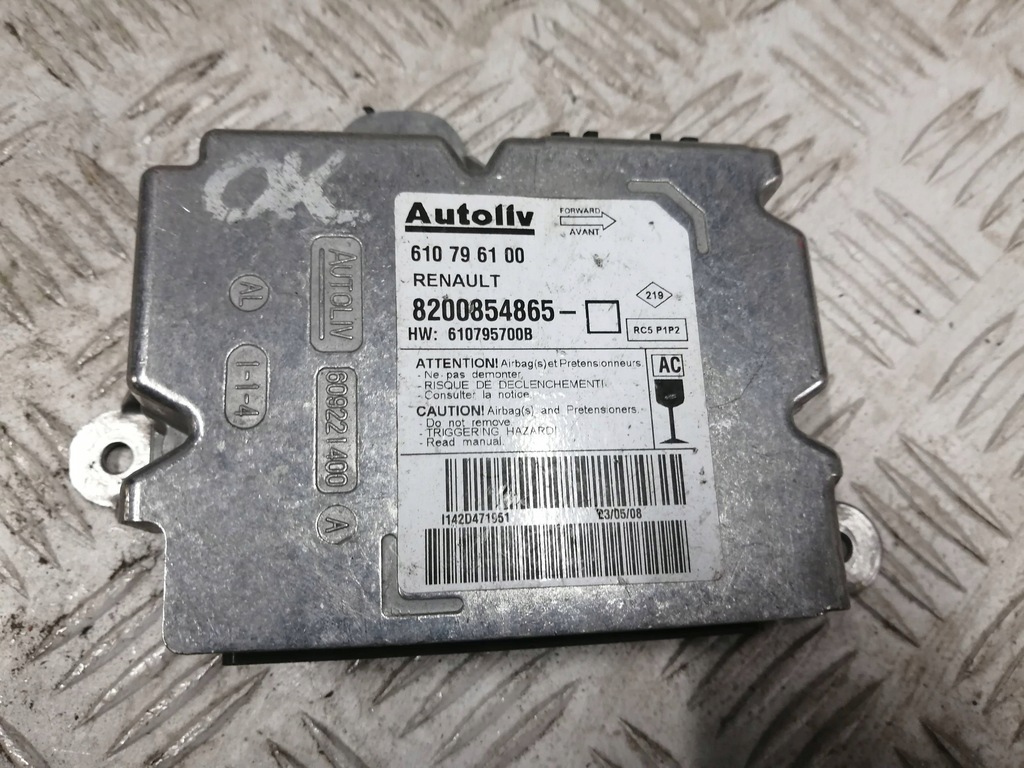 фото №1, Датчик подушок подушка безпеки renault оригінальний номер 8200854865