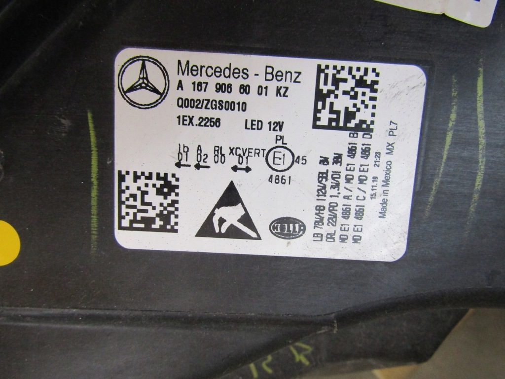 фото №11, Лампа перед mercedes gls x167 w167 full led multibeam rh права 19- a1679066