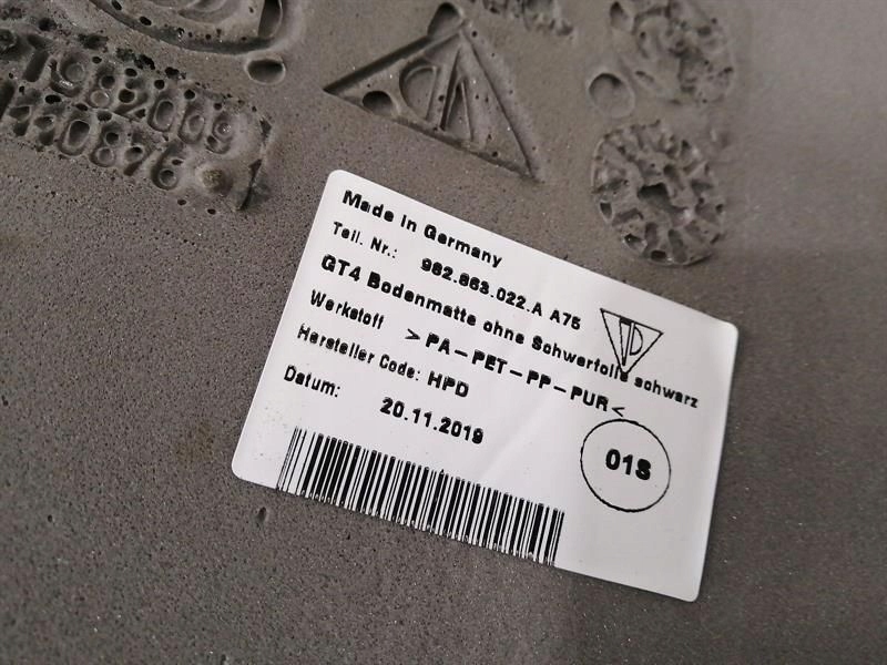 фото №8, Porsche cayman 718 gt4 защита dywanowa 982863007 молдинг dywanowa