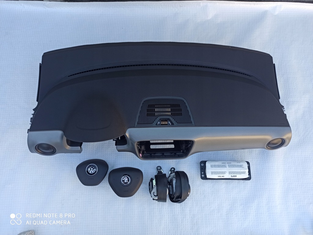 фото №1, Seat mii приборная панель приборная панель консоль подушки безопасности ремни 2 airbag2 ремни