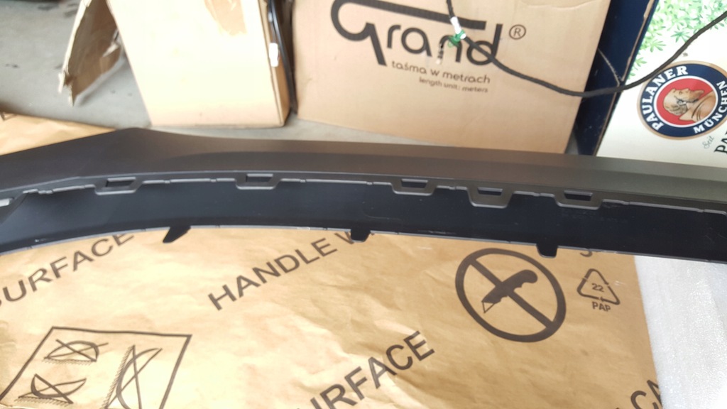 фото №10, Nowa оригинальная накладка спойлер бампера передний skoda enyaq 5la807061