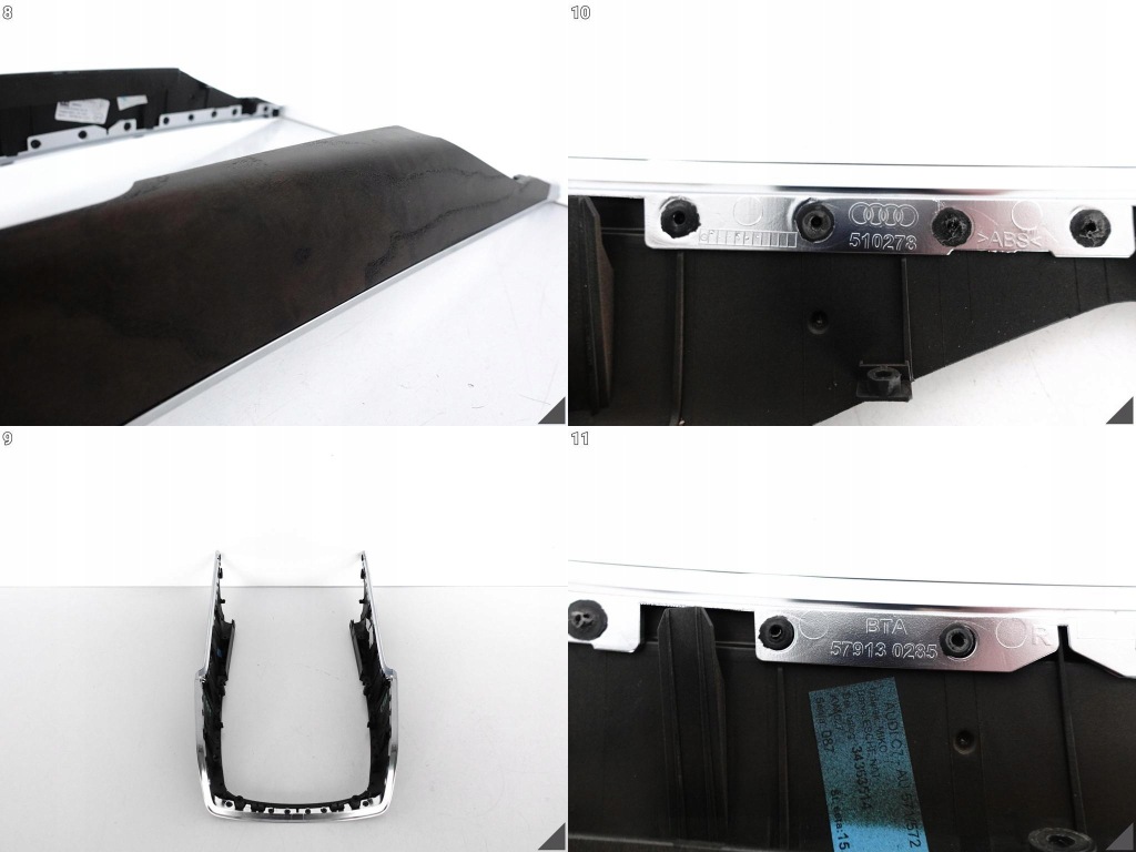 фото №9, Audi a6 s6 4g0 a7 4g8 c7 lift 10-18 dekor туннель средний хром drewno aj3