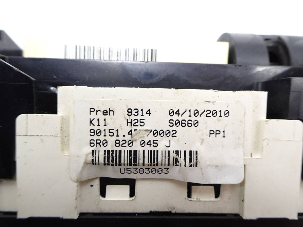 фото №7, Панель кондиционера volkswagen polo v 6r 6r0820045j