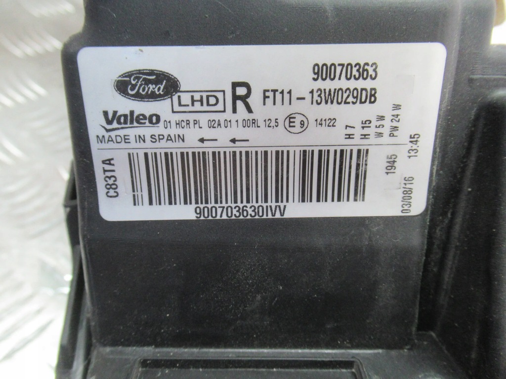 фото №9, Фара лампа права transit connect 13-