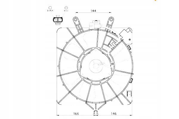 фото №1, Вентилятор радіатора honda jazz 02-08 nrf