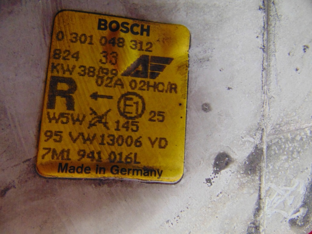 фото №3, Ford galaxy i mk1 95- sharan лампа фара правий