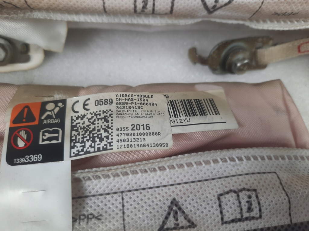 фото №4, Шторка безпеки подушка безпеки права оригінал opel crossland x