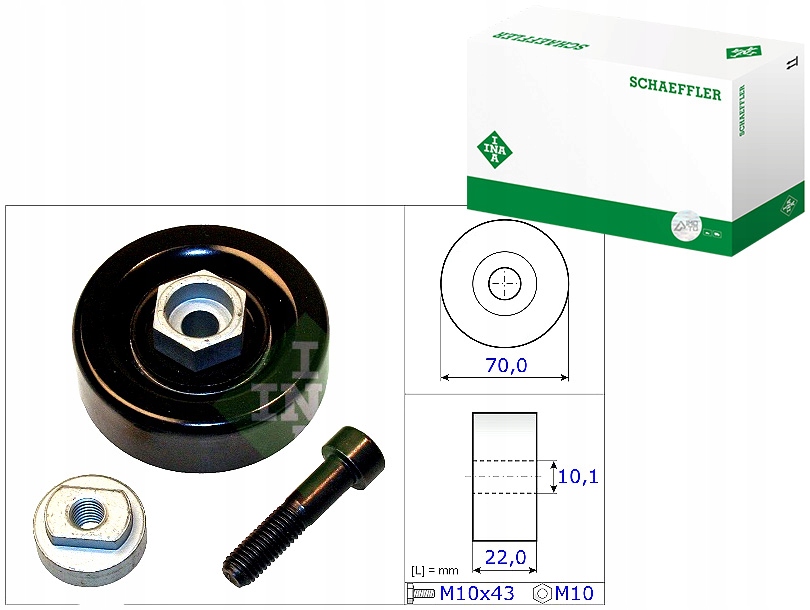 фото №1, Ролик натяжна ремінь клиновий chevrolet aveo kalos spark 1.0-1.2lpg