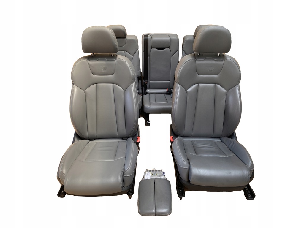 фото №1, Audi q7 4m sline кожа сиденья заднее сиденье 7 местная