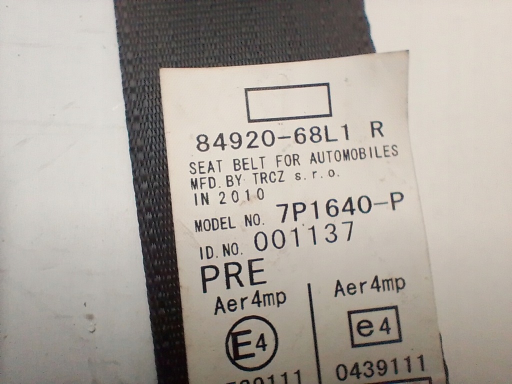 фото №9, Pas безопасности перед правый suzuki swift mk7