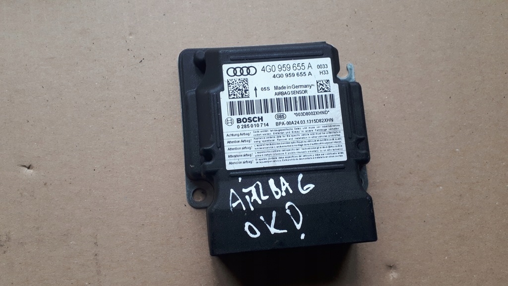 фото №1, A6 c7 4g модуль датчик подушка безпеки 4g0959655a a7 4g