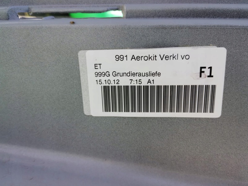 Бампер перед porsche 911 991 99150598200 aero kit оригинальный номер новый giełda poznań Недорого