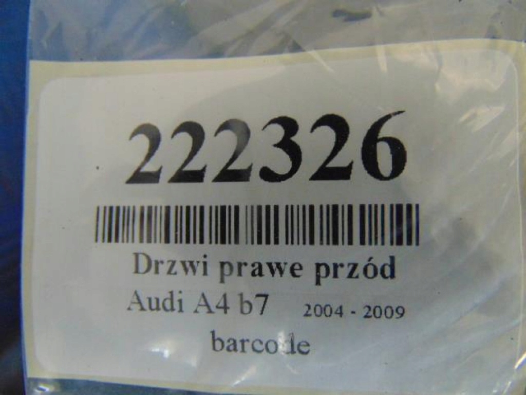 фото №7, Audi a4 b7 дверь правое перед код лакокрасочного покрытия f5/x72