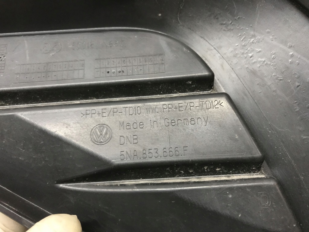 фото №10, Vw tiguan решётка бампера правый перед оригинальный номер 5na853666f