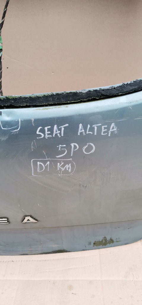 фото №8, Seat altea 5p0 04-09 кришка багажника кришка багажника задня
