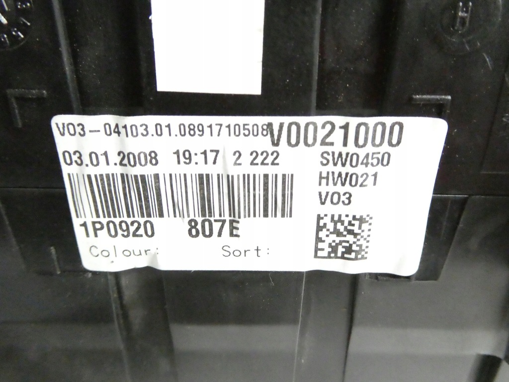 фото №8, Счетчик приборы seat leon ii 1.9tdi 1p0920807e