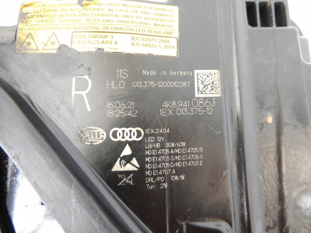 фото №12, Audi a7 c8 4k8 лампа права laser 4k8941086f