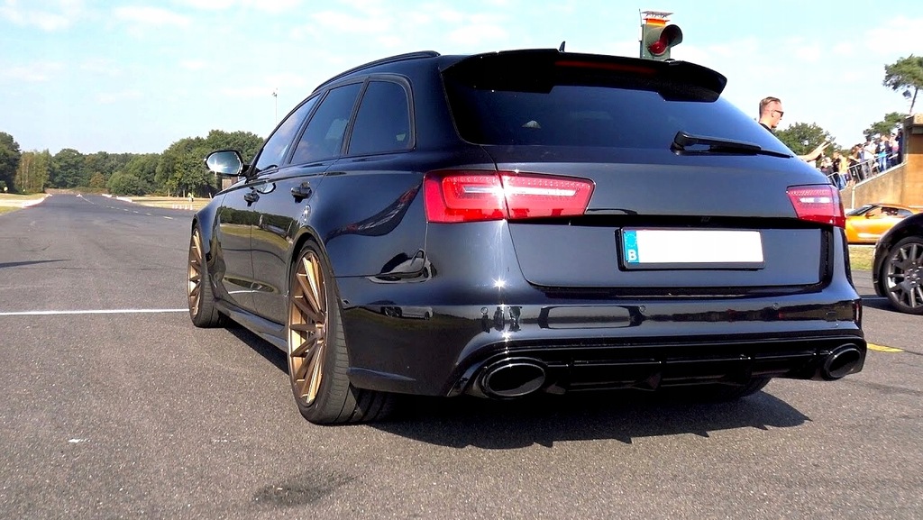 фото №11, Диффузор audi a6 c7 lift 15-18 rs6 look full black накладка бампер s-line