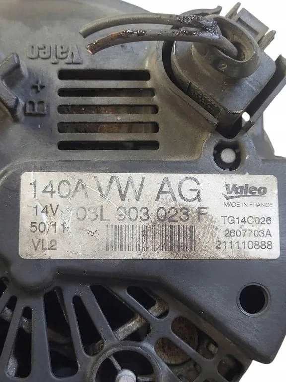 Генератор seat altea 5p1 03l903023f 1.6l дизель 2012 Недорого