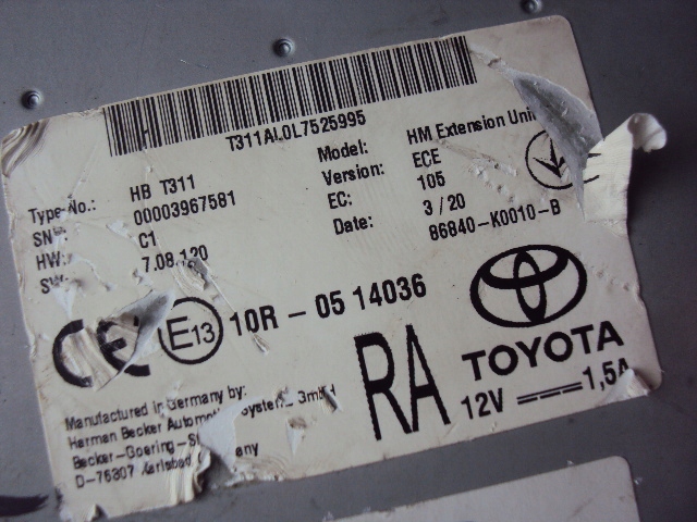 фото №4, Модуль gps toyota rav-4 v 2019-