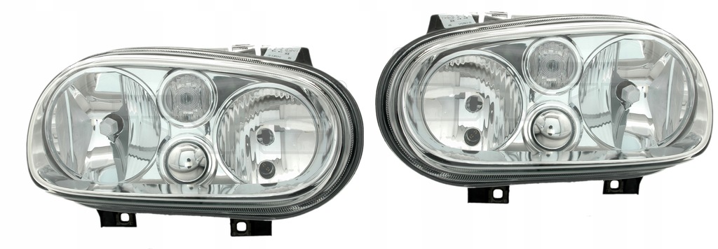 фото №1, Vw golf iv h7/h1 хром nowe лампы комплект