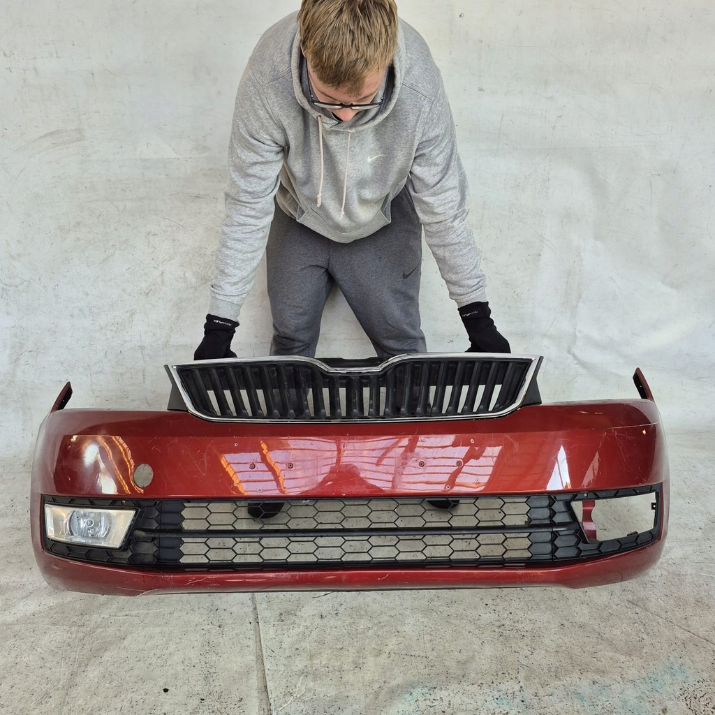 фото №1, Skoda rapid 12-17 бампер перед передній