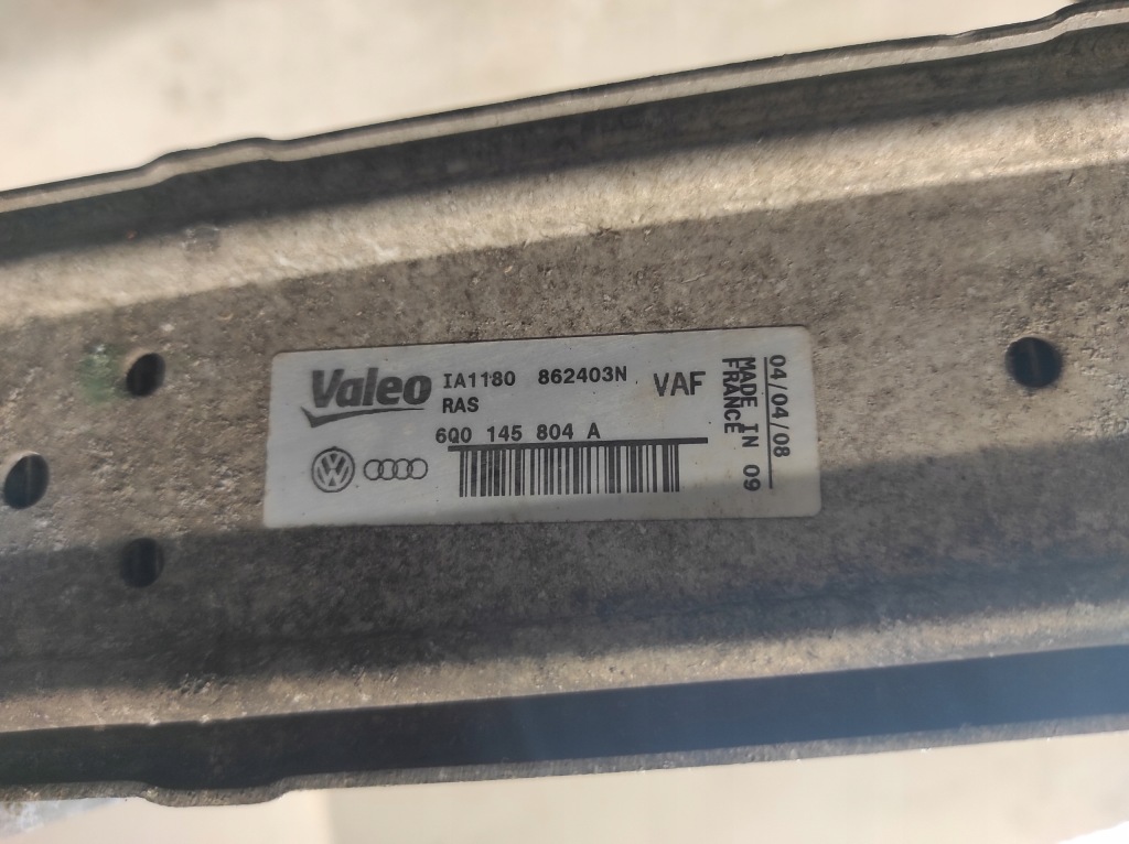 фото №5, Skoda fabia 2 ii 07- 1.4tdi интеркулер 6q0145804a