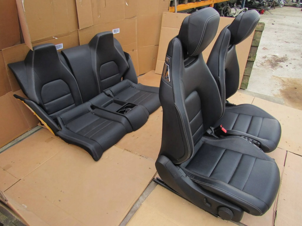 Mercedes e c207 w207 207 coupe сидіння заднє сидіння салон шкіра комплект Недорого