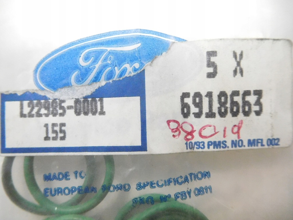 Уплотнительное кольцо 15.67 x 1.93 кондиционера ford focus transit оригинальный номер 6918663 Недорого